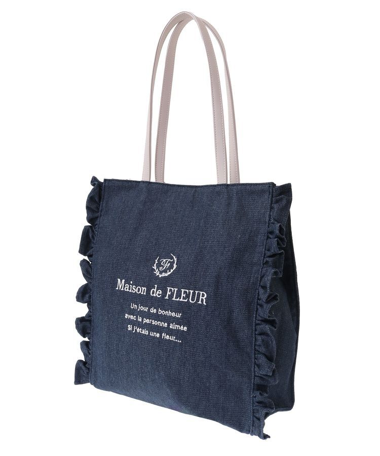 Maison de FLEUR「デニムフリルトートバッグ」|トートバッグ|