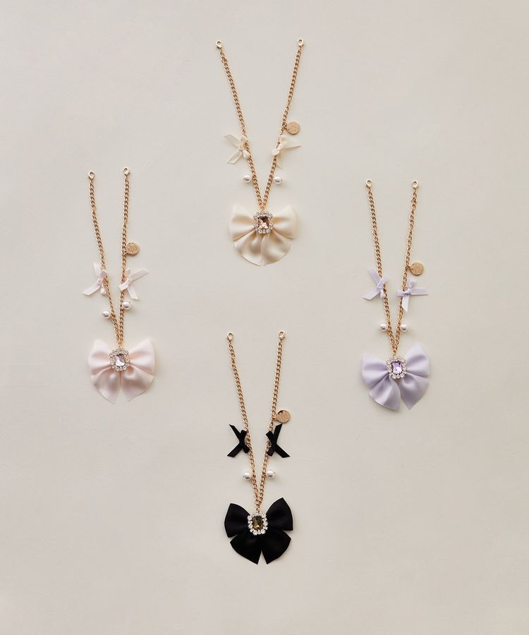 Maison de FLEUR「ビジューリボンパールバッグチャーム」|その他|