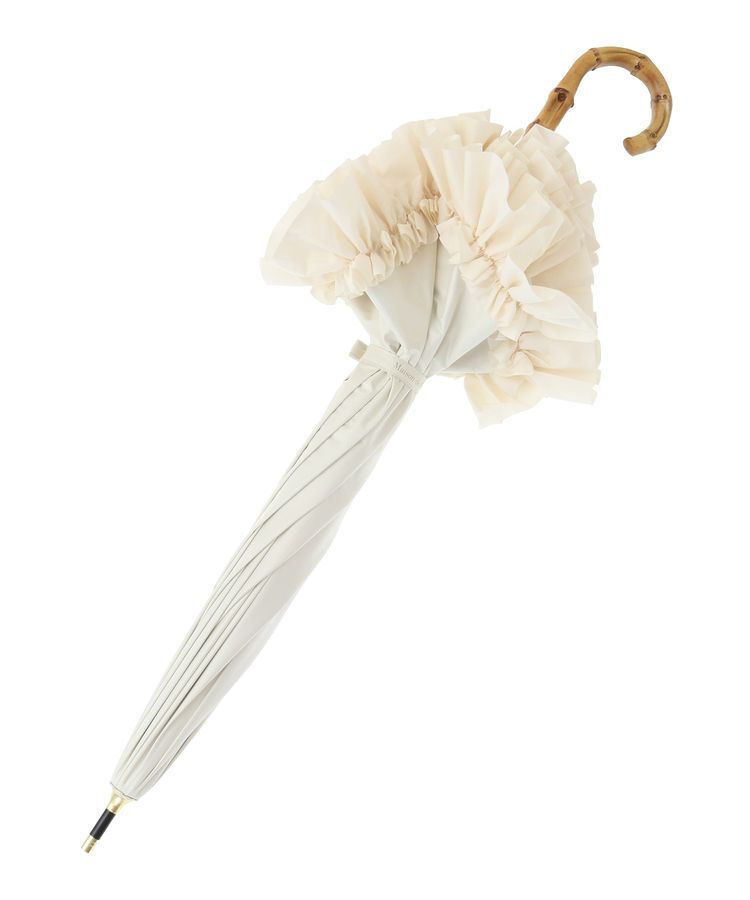 Maison de FLEUR「遮光&UV CUT フリル傘」|傘|