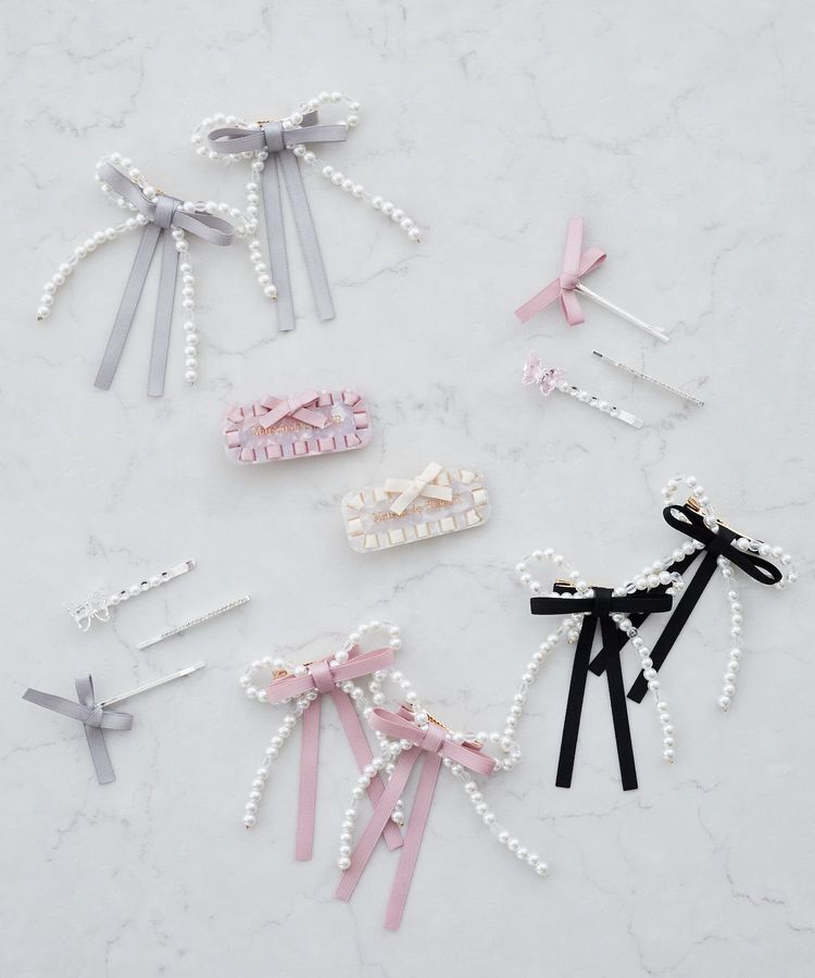Maison de FLEUR「パールリボン2SETクリップ」|その他|