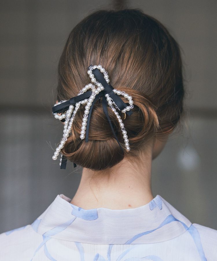 Maison de FLEUR「パールリボン2SETクリップ」|その他|