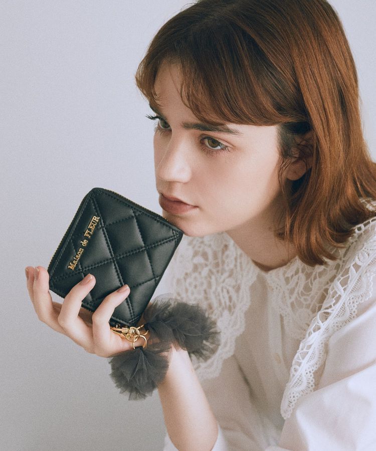Maison de FLEUR「チュールストラップウォレット」|財布|