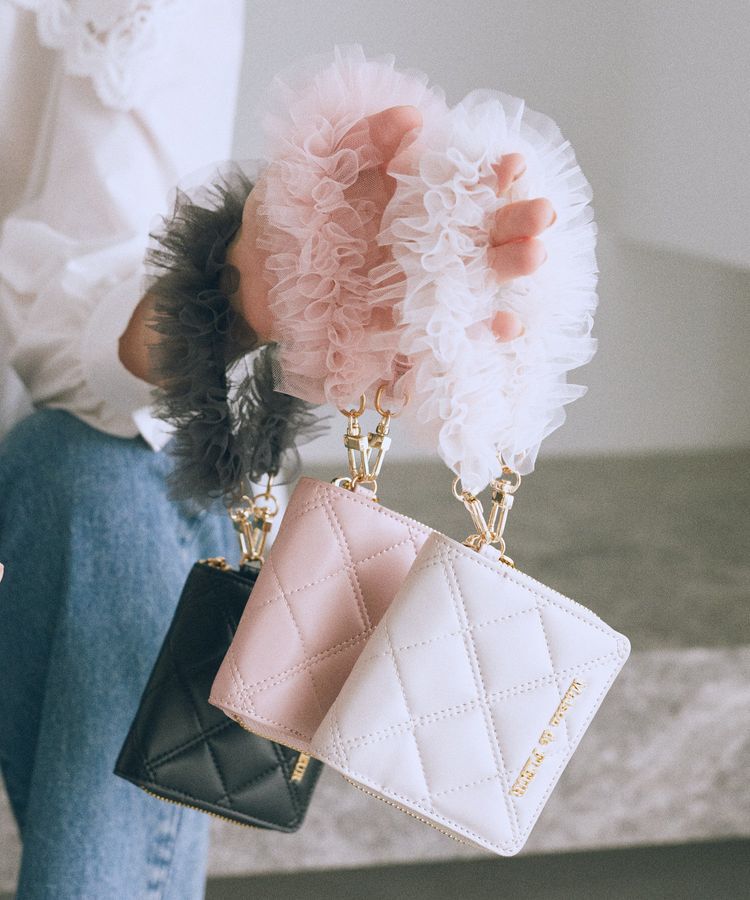 Maison de FLEUR「チュールストラップウォレット」|財布|