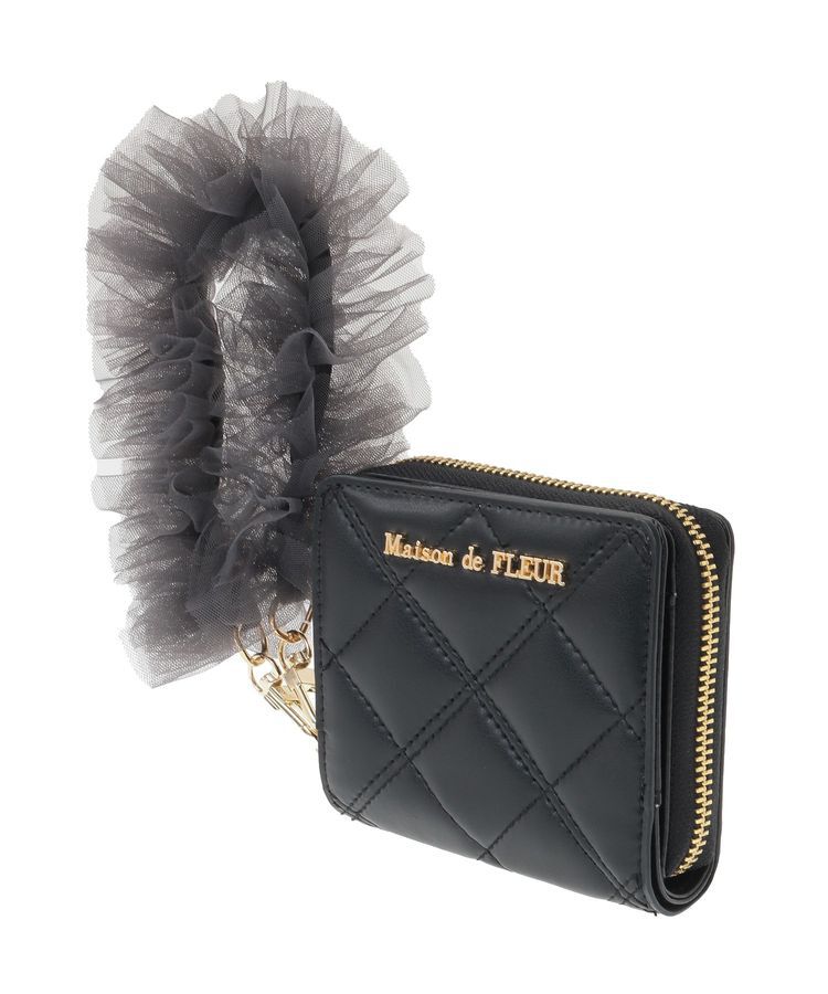 Maison de FLEUR「チュールストラップウォレット」|財布|