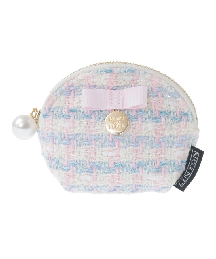 Maison de FLEUR「LINTONツイードコインケース」|ポーチ|