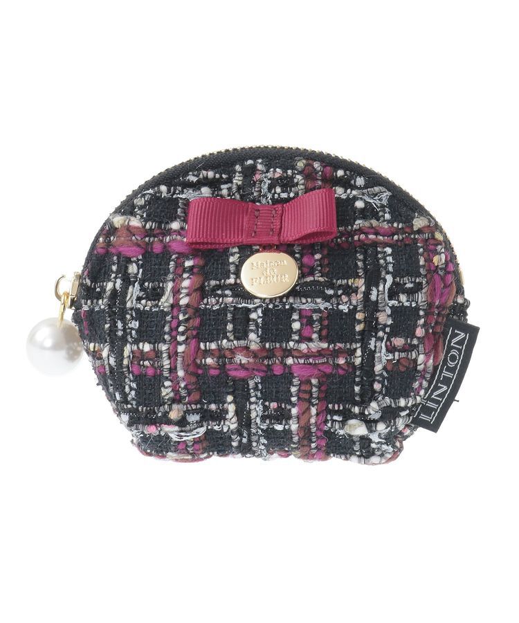 Maison de FLEUR「LINTONツイードコインケース」|ポーチ|