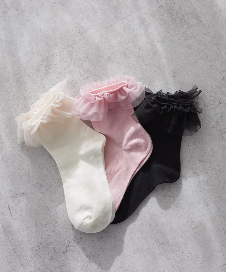 Maison de FLEUR「チュールボリュームフリルソックス」|その他|