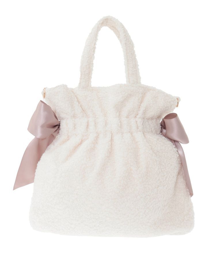 Maison de FLEUR「ボアダブルリボン2Wayトートバッグ」|トートバッグ|