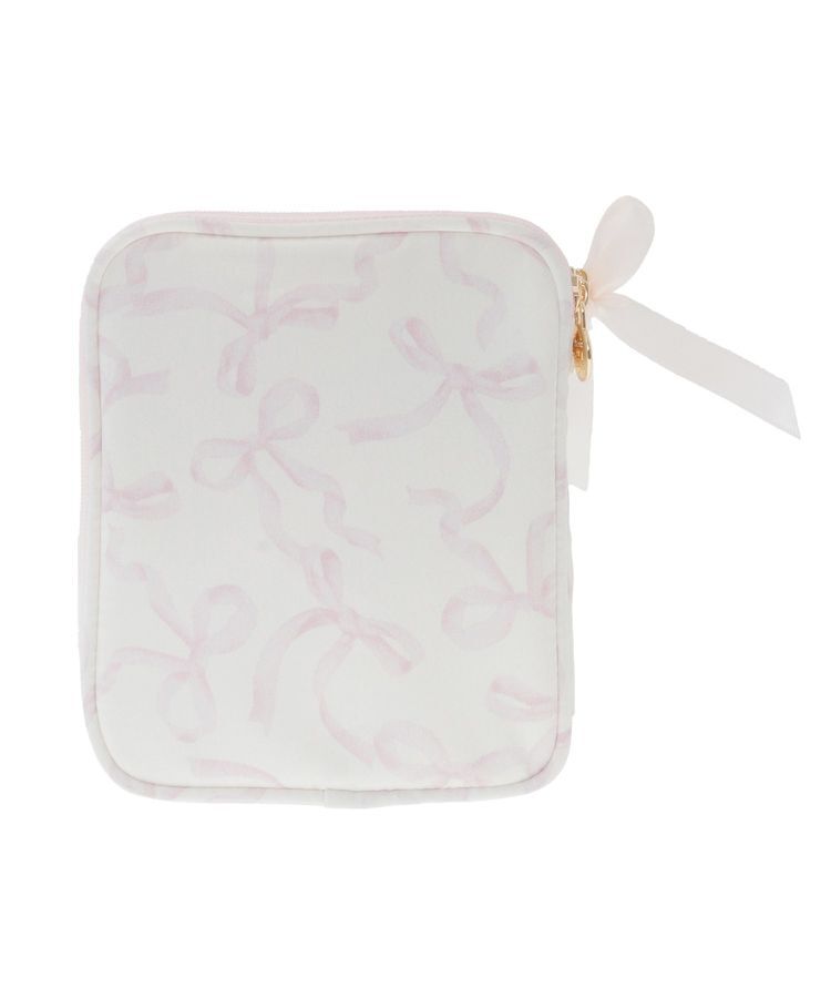 Maison de FLEUR「リボンプリントマルチケース」|ポーチ|