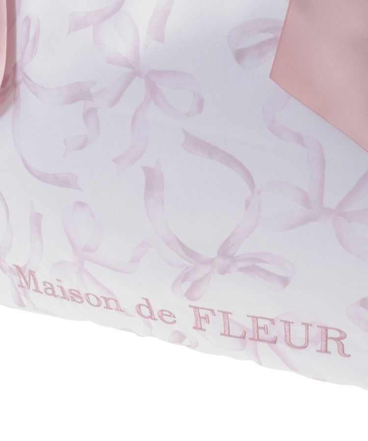 Maison de FLEUR「《一部店舗限定》リボン柄ダブルリボントートバッグ」|トートバッグ|