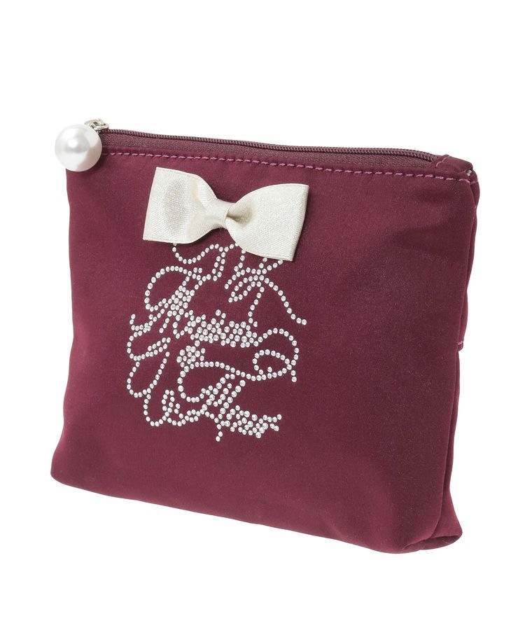 Maison de FLEUR「シャイニーリボンティッシュケース」|ポーチ|