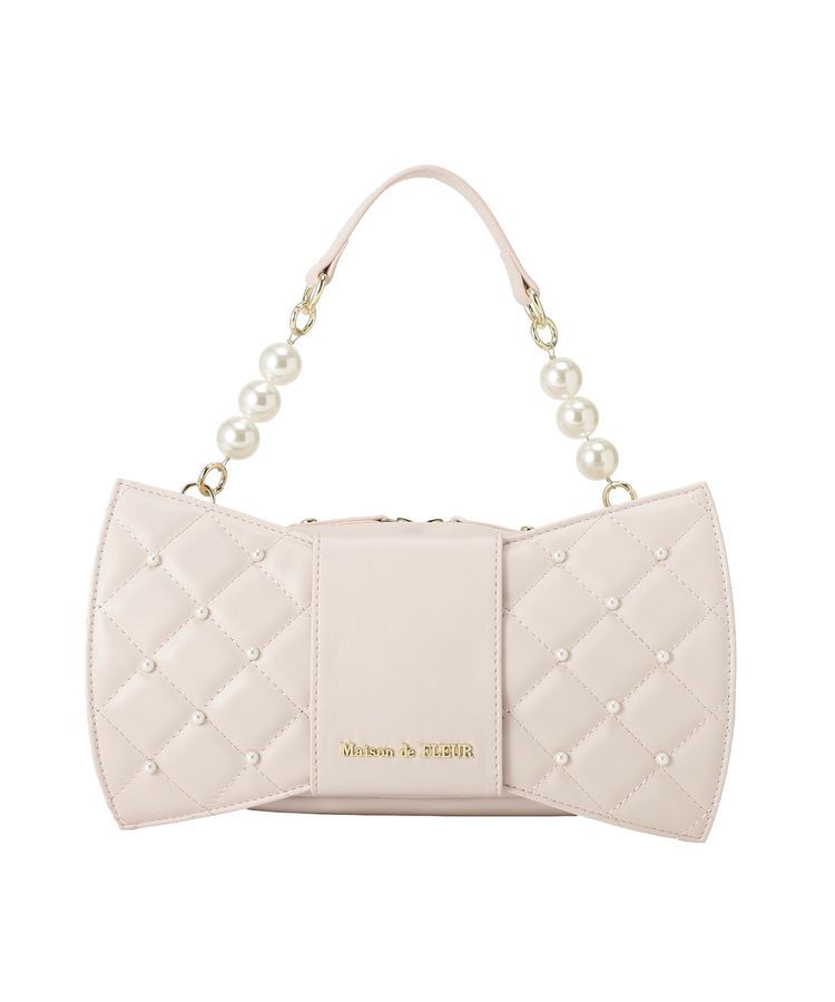 Maison de FLEUR「パールリボンバッグ」|ハンドバッグ|