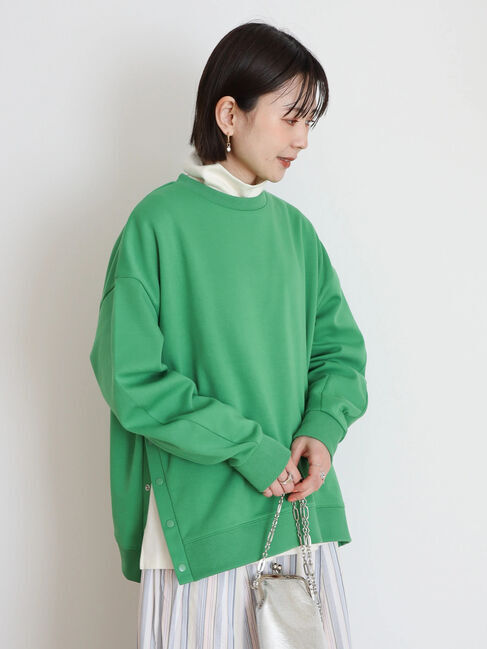  「サイドボタンポンチプルオーバー」|Tシャツ・カットソー|
