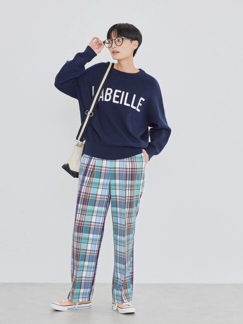  「美・美・美 チェックストレートパンツ」|その他|