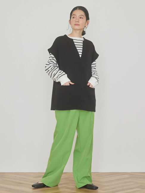  「SET ポンチベスト+カットプルオーバー」|Tシャツ・カットソー|