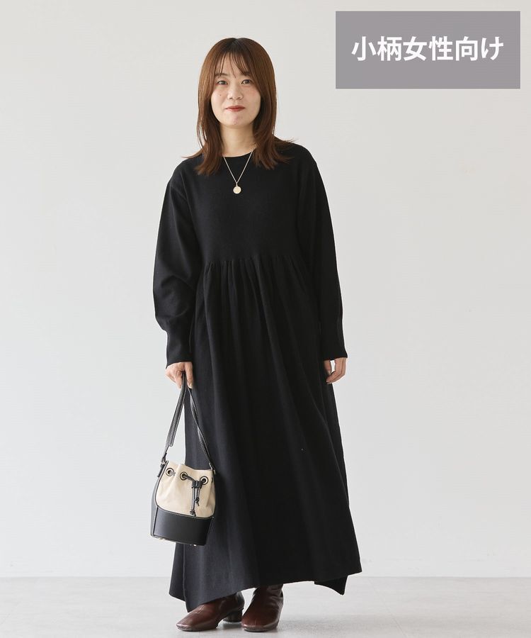 AMERICAN HOLIC「【WEB限定・小柄女性向け】バイパチティアードニットワンピース」|ワンピース|Black