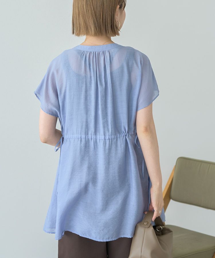 AMERICAN HOLIC「ウエストドロストフレンチスリーブブラウス」|シャツ・ブラウス|