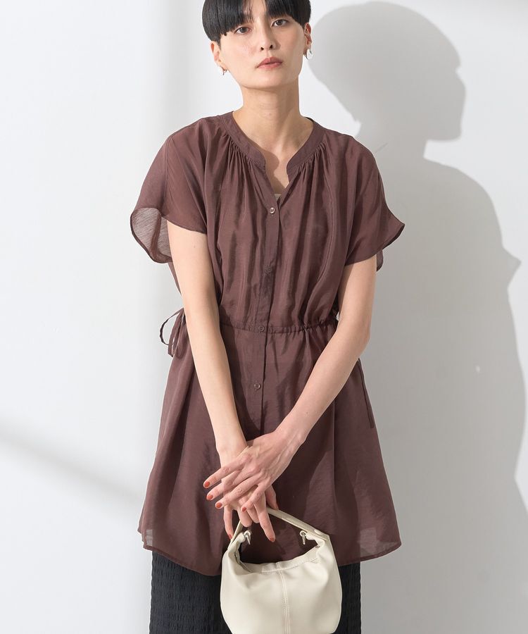 AMERICAN HOLIC「ウエストドロストフレンチスリーブブラウス」|シャツ・ブラウス|