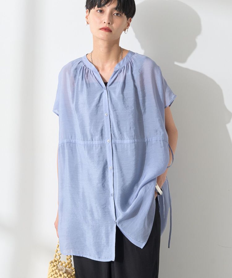 AMERICAN HOLIC「ウエストドロストフレンチスリーブブラウス」|シャツ・ブラウス|