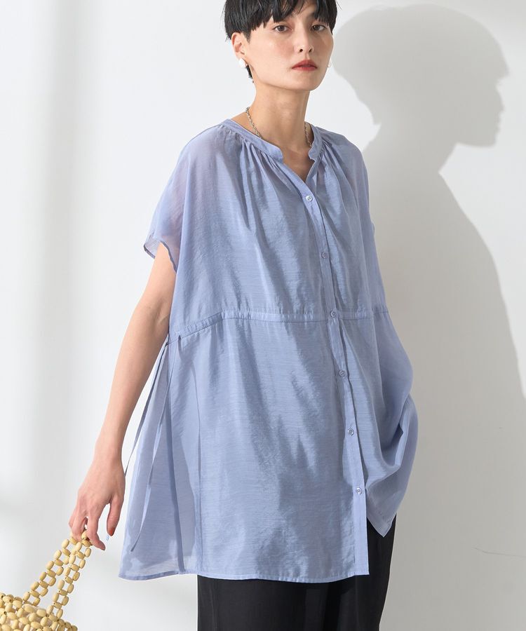 AMERICAN HOLIC「ウエストドロストフレンチスリーブブラウス」|シャツ・ブラウス|