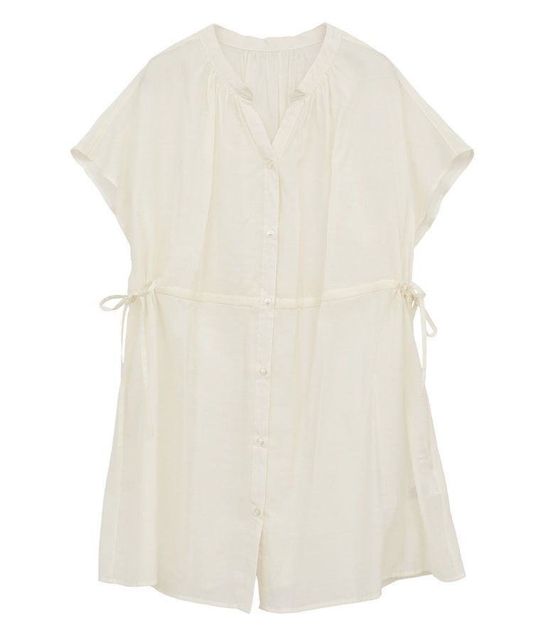 AMERICAN HOLIC「ウエストドロストフレンチスリーブブラウス」|シャツ・ブラウス|