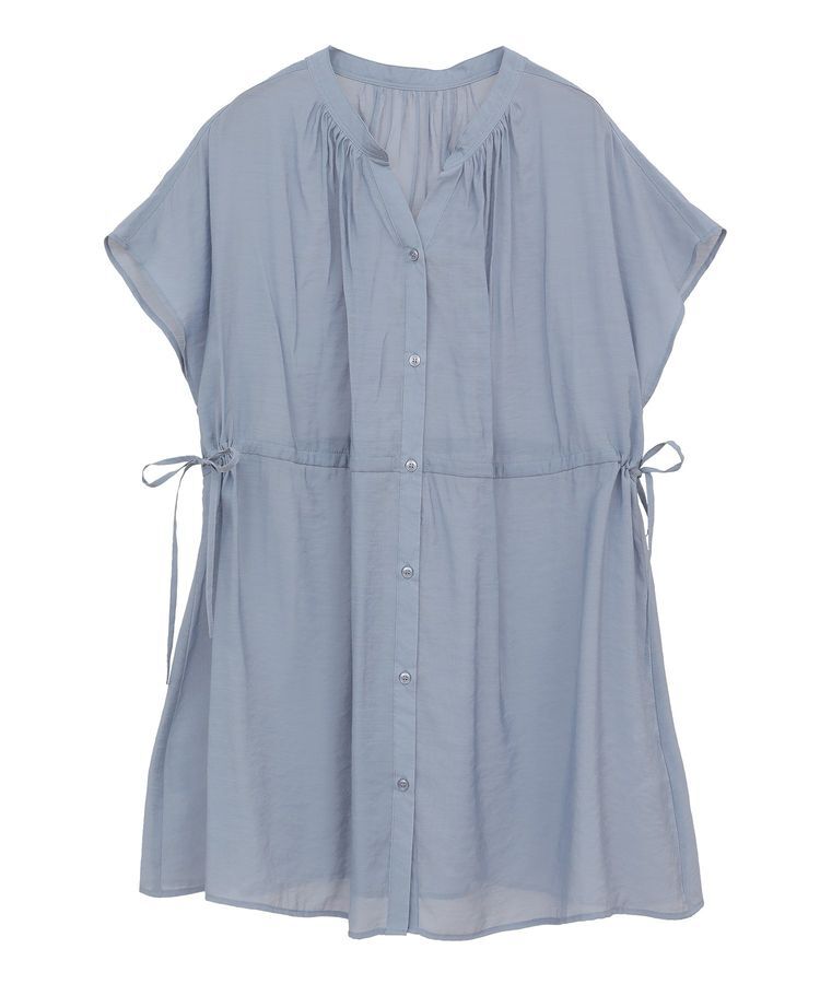 AMERICAN HOLIC「ウエストドロストフレンチスリーブブラウス」|シャツ・ブラウス|