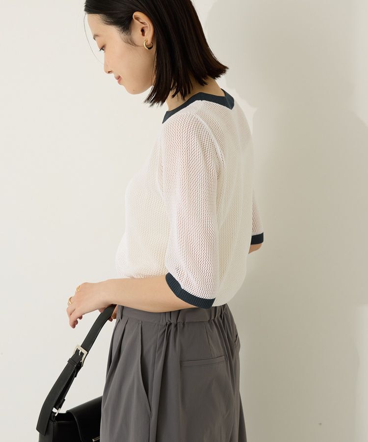 AMERICAN HOLIC「メッシュニットリンガーTシャツ」|ニット・セーター|