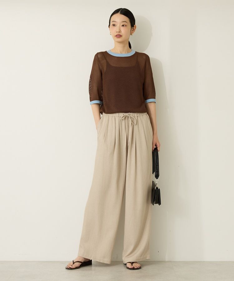 AMERICAN HOLIC「メッシュニットリンガーTシャツ」|ニット・セーター|