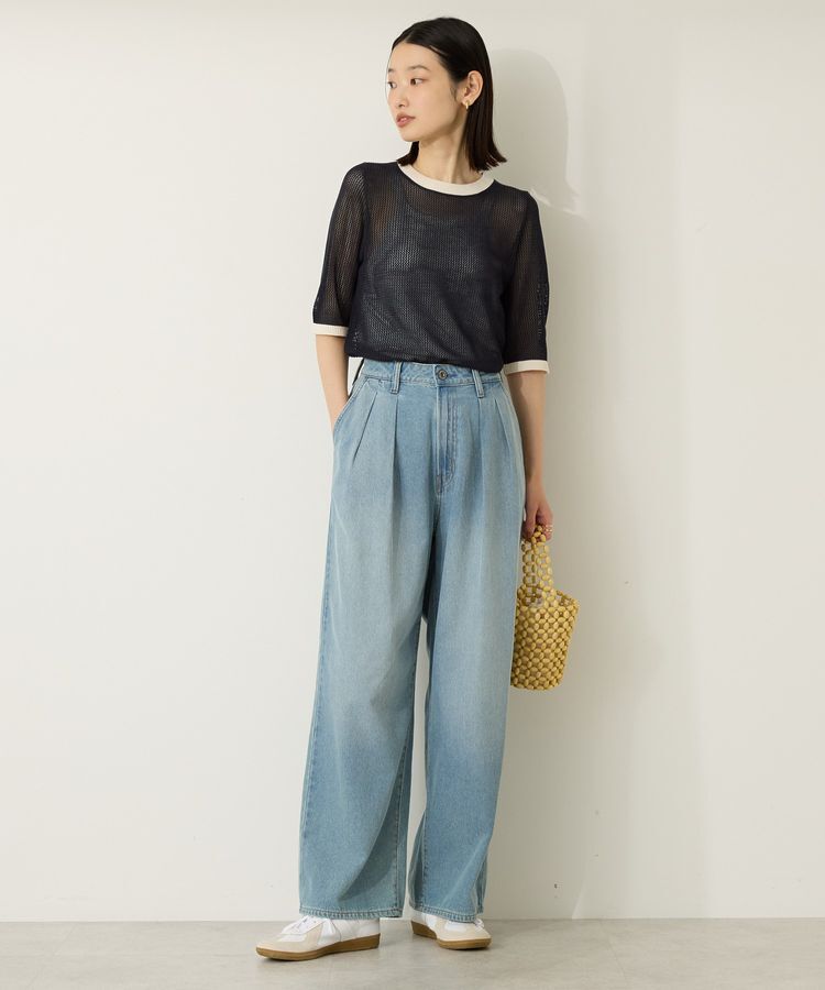 AMERICAN HOLIC「メッシュニットリンガーTシャツ」|ニット・セーター|