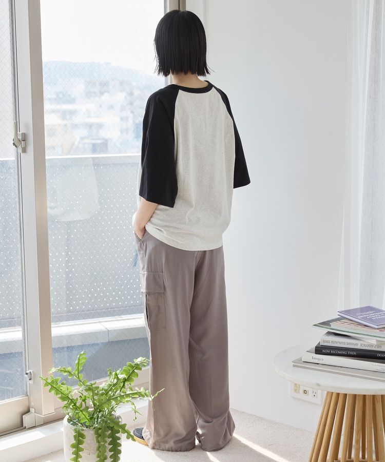 AMERICAN HOLIC「ラグラン配色7分袖プルオーバー」|Tシャツ・カットソー|