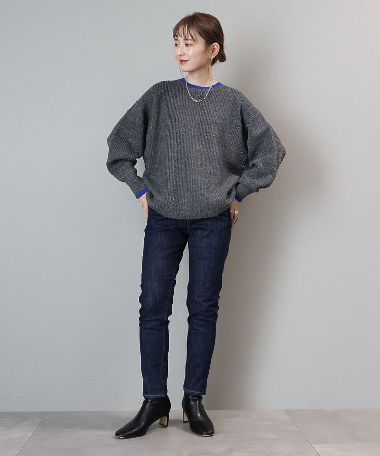 AMERICAN HOLIC「【WEB限定】配色ラインニットプルオーバー」|ニット・セーター|