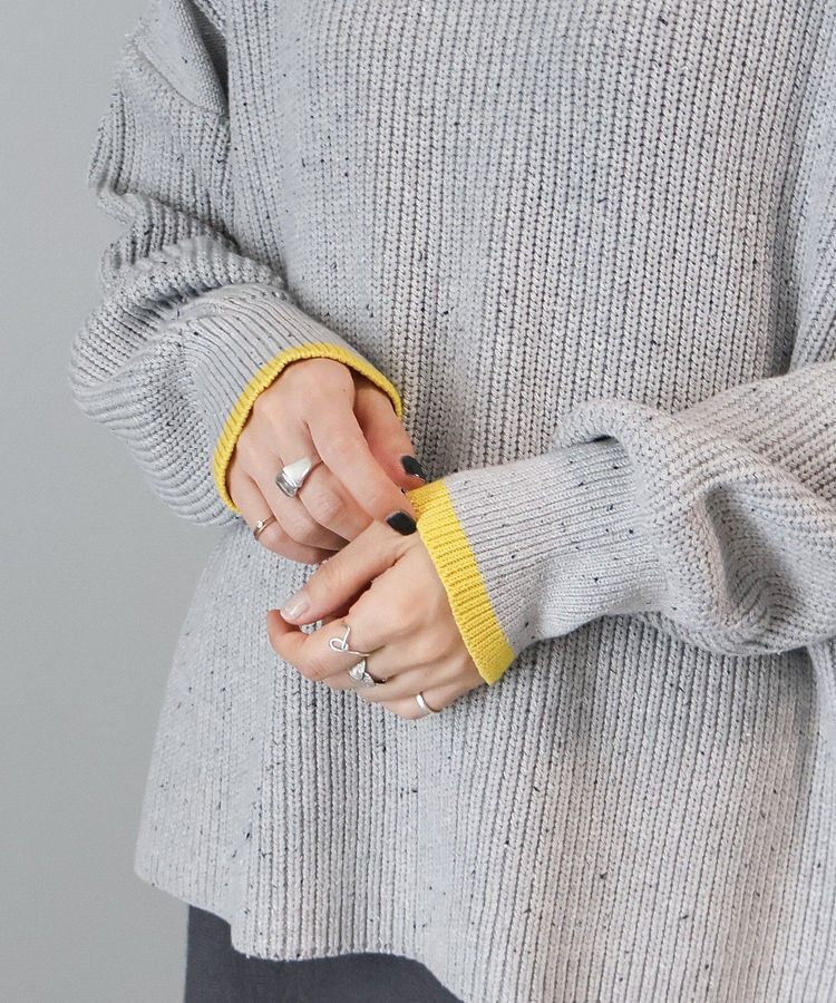 AMERICAN HOLIC「【WEB限定】配色ラインニットプルオーバー」|ニット・セーター|