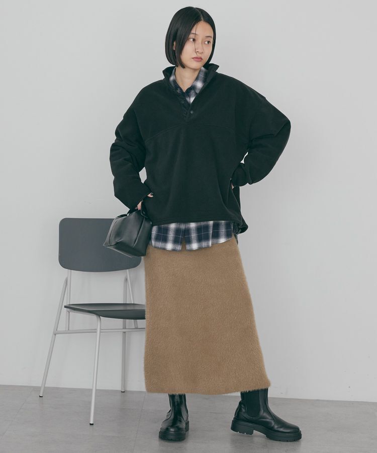 AMERICAN HOLIC「ハーフスナップフリースプルオーバー」|スウェット・ジャージ|