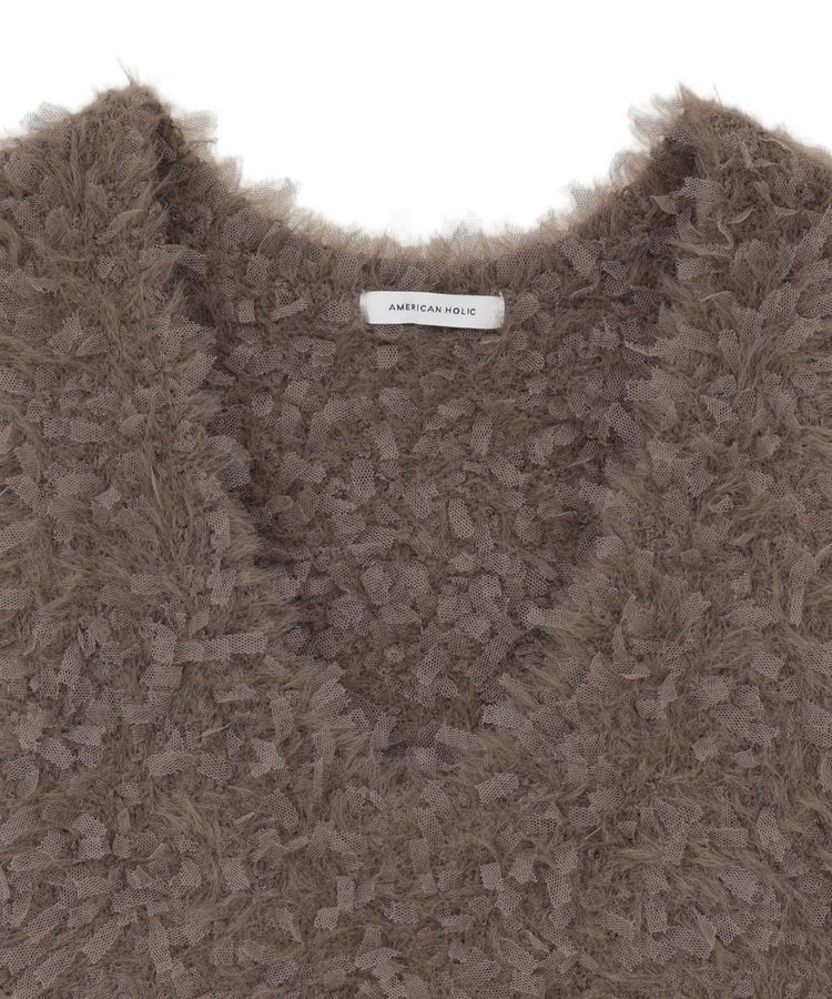 AMERICAN HOLIC「テープヤーンニットベスト」|ベスト・ジレ|