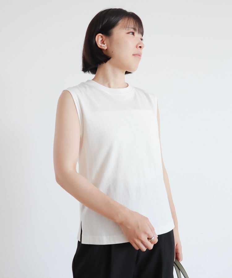 Green Parks「・Double　Flags　ピグメント加工ノースリTEE」|Tシャツ・カットソー|Off White