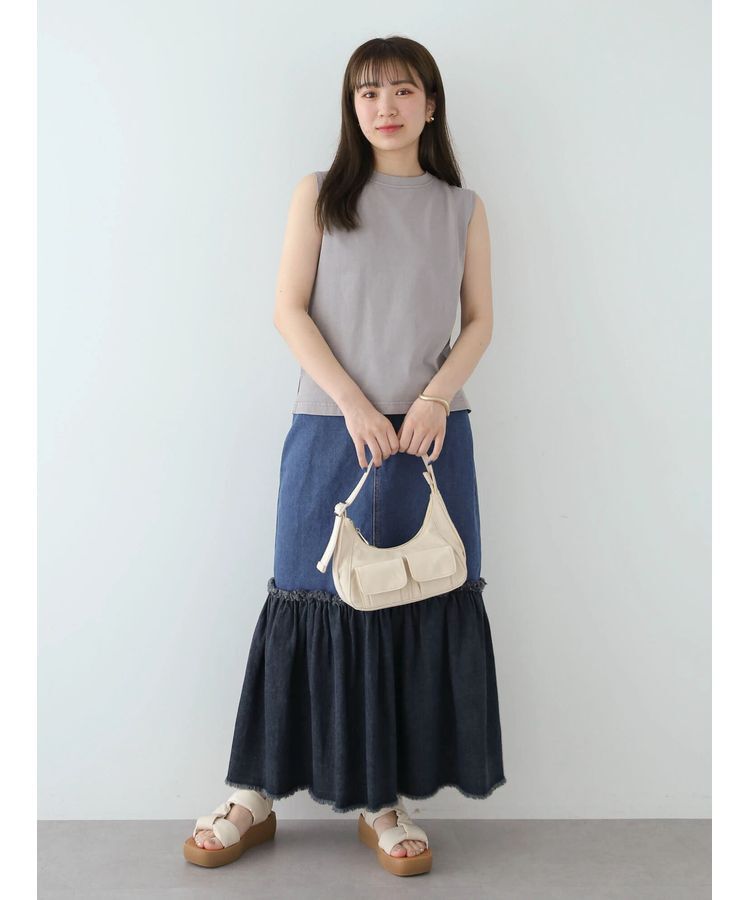 Green Parks「・Double　Flags　ピグメント加工ノースリTEE」|Tシャツ・カットソー|