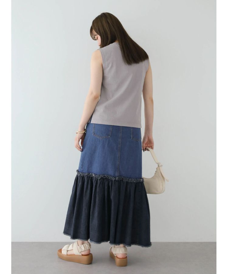 Green Parks「・Double　Flags　ピグメント加工ノースリTEE」|Tシャツ・カットソー|