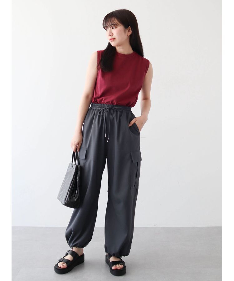 Green Parks「・Double　Flags　ピグメント加工ノースリTEE」|Tシャツ・カットソー|