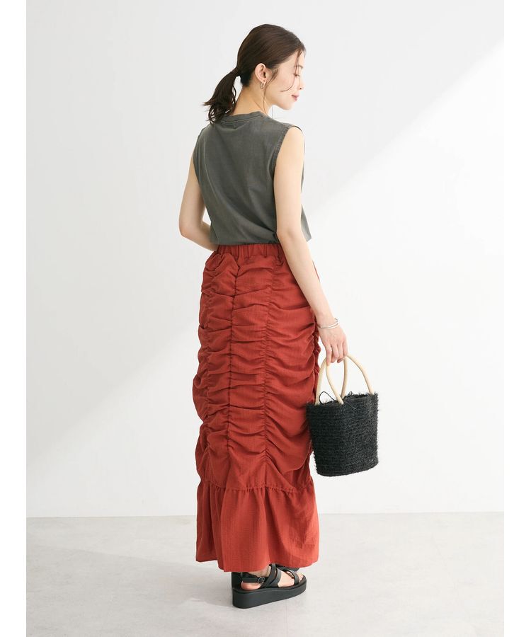 Green Parks「・Double　Flags　ピグメント加工ノースリTEE」|Tシャツ・カットソー|