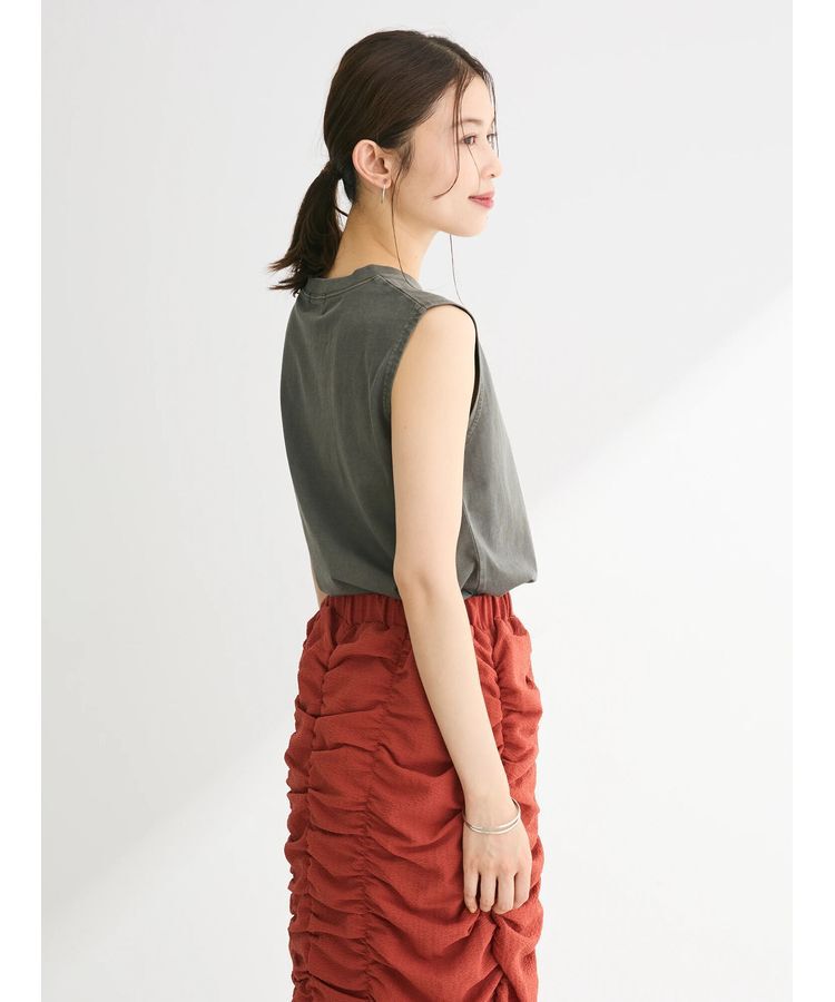 Green Parks「・Double　Flags　ピグメント加工ノースリTEE」|Tシャツ・カットソー|