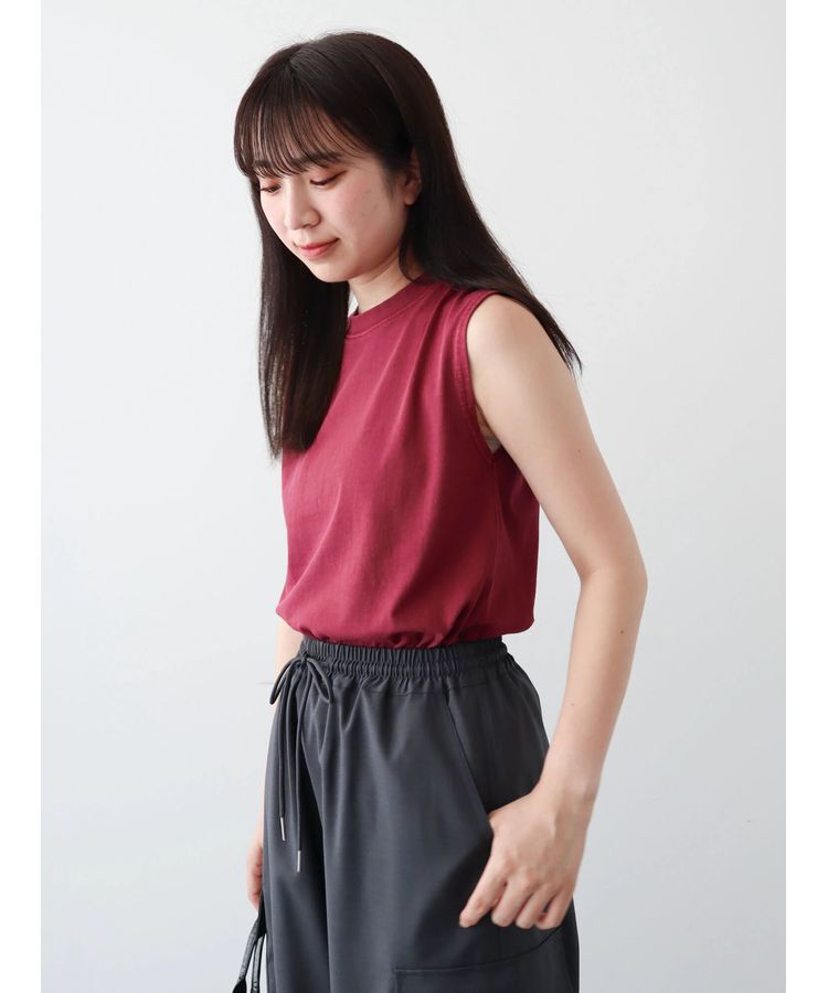 Green Parks「・Double　Flags　ピグメント加工ノースリTEE」|Tシャツ・カットソー|