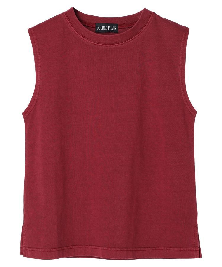 Green Parks「・Double　Flags　ピグメント加工ノースリTEE」|Tシャツ・カットソー|