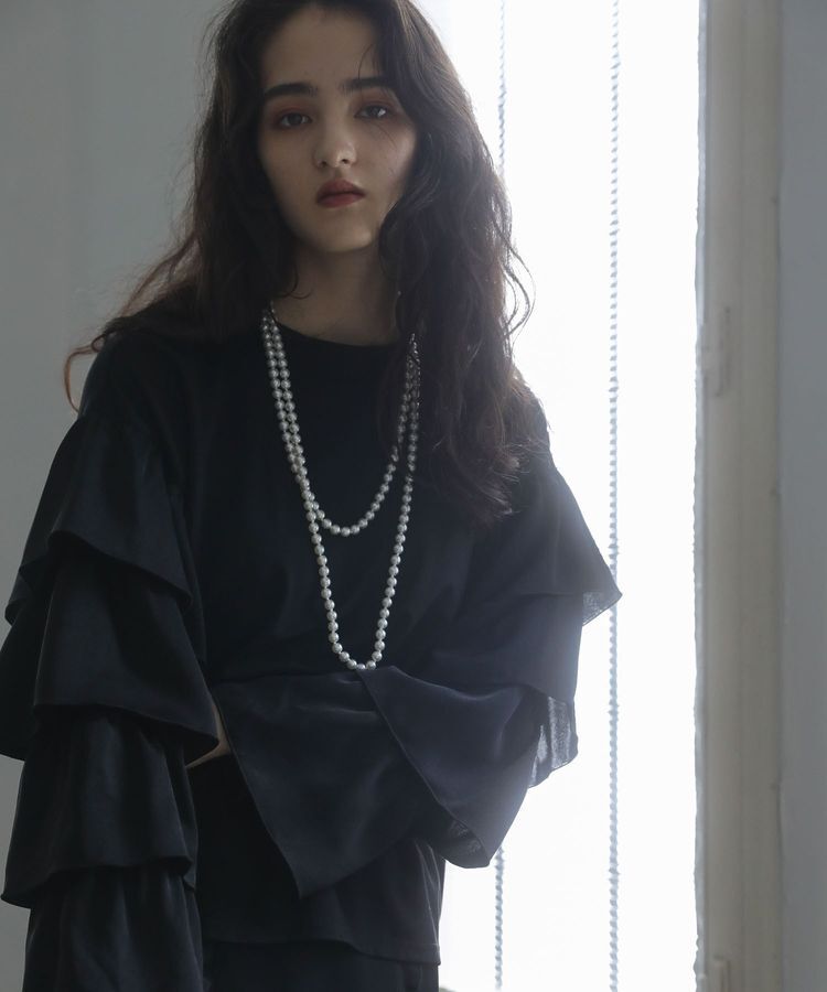 Green Parks「■ESCAR フリルスリーブプルオーバー」|Tシャツ・カットソー|