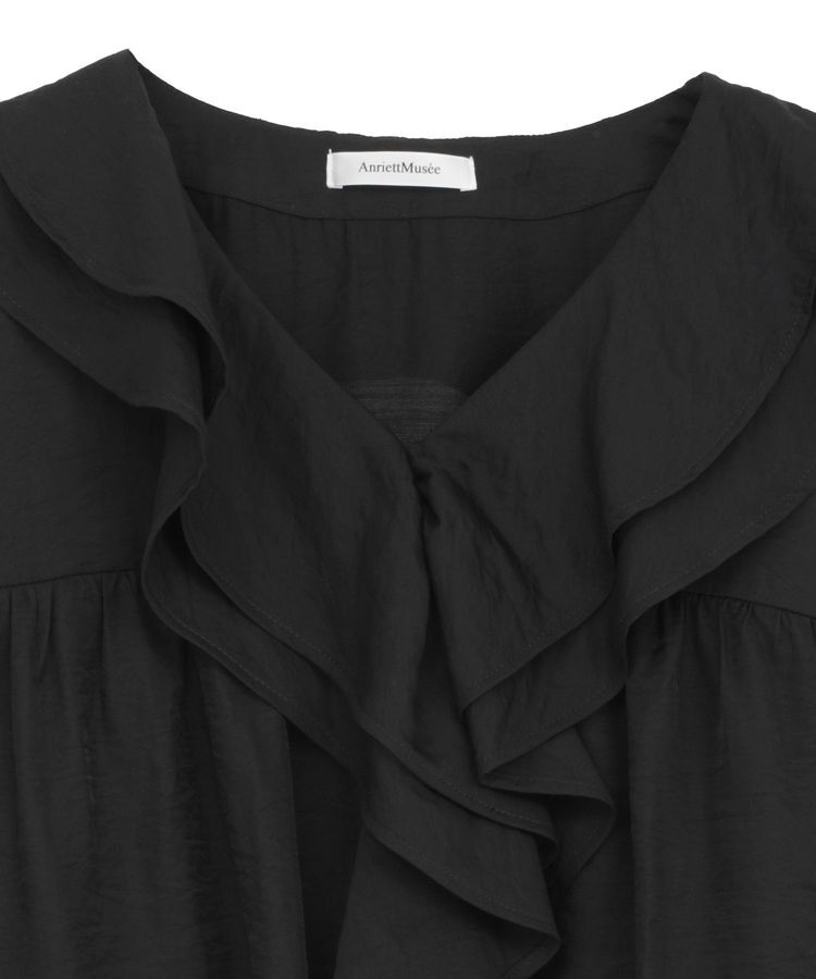 AnriettMusee「ビッグカラーフリルブラウス」|シャツ・ブラウス|