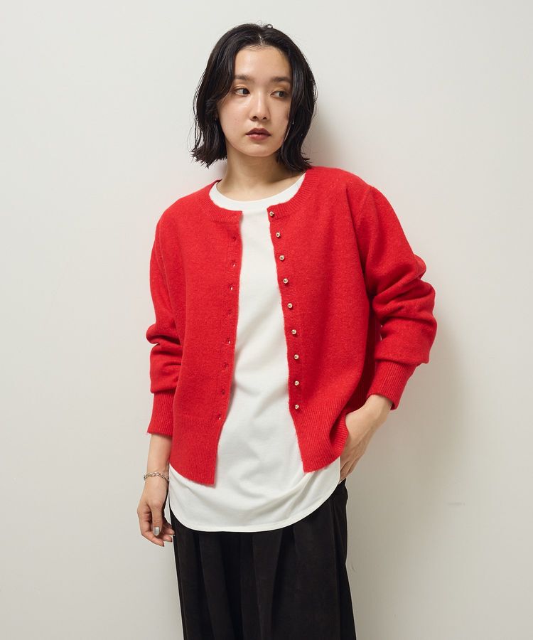 Green Parks「裾ラウンドホワイトインナー」|Tシャツ・カットソー|