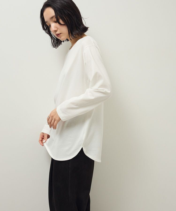 Green Parks「裾ラウンドホワイトインナー」|Tシャツ・カットソー|