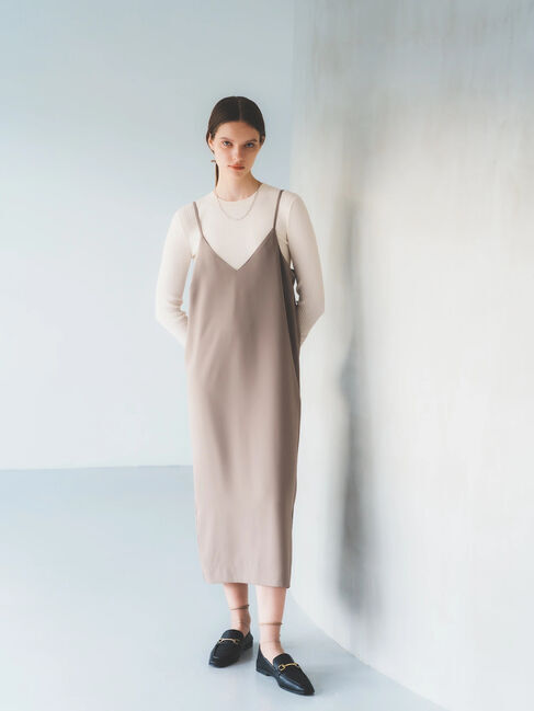 YECCA VECCA「ストレートキャミワンピース」|ワンピース|