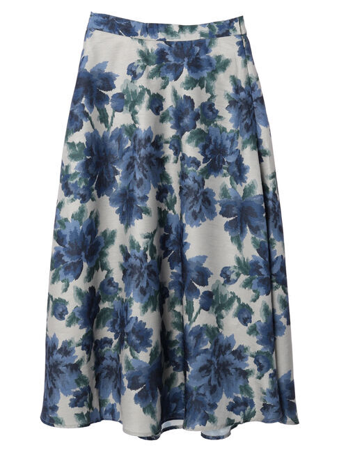 YECCA VECCA「ヴィンテージフラワー柄フレアスカート」|フレア|