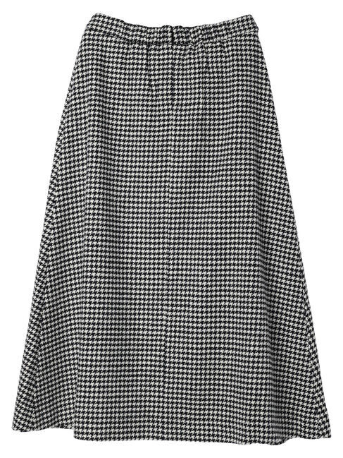 YECCA VECCA「千鳥柄Aラインロングスカート」|スカート|