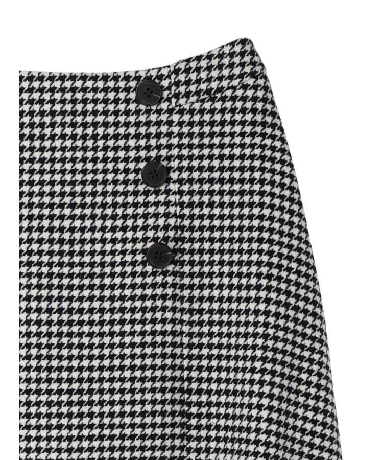 YECCA VECCA「千鳥柄Aラインロングスカート」|スカート|